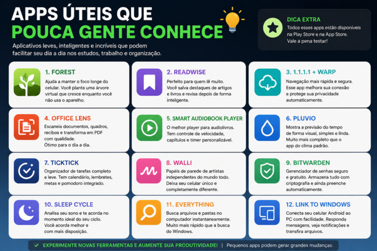Apps úteis que pouca gente conhece