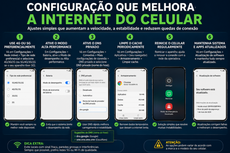 Configuração que melhora a internet do celular