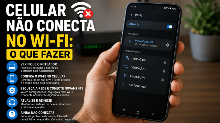 Celular não conecta no Wi-Fi: o que fazer