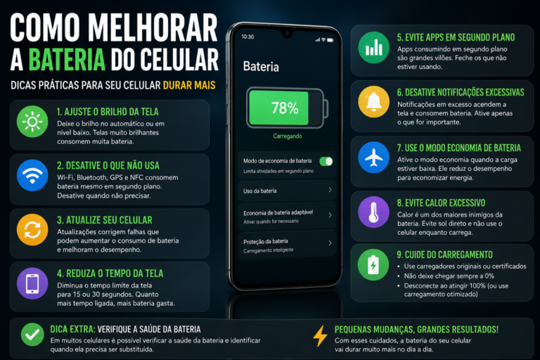 Como melhorar a bateria do celular