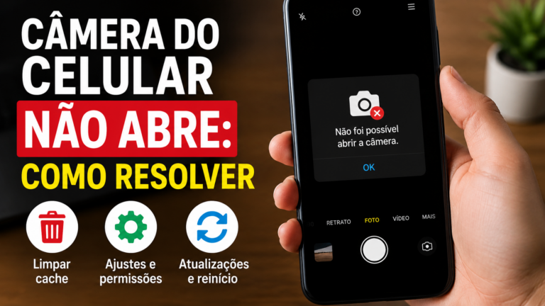 Câmera do celular não abre: como resolver