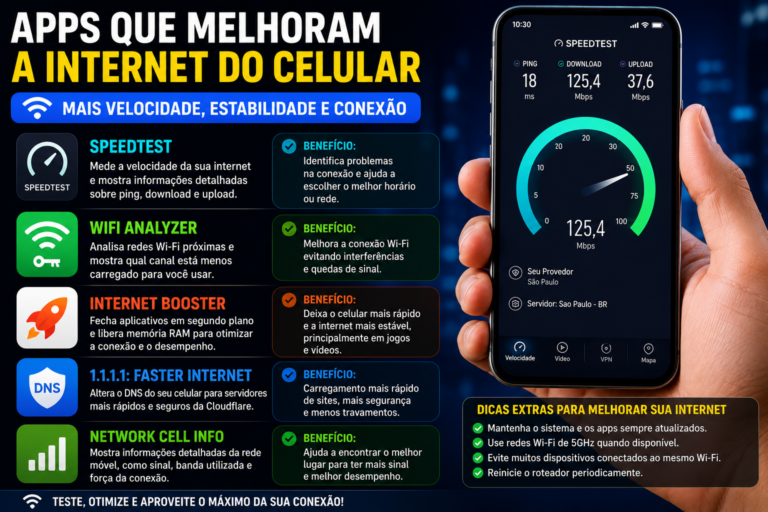 Apps que melhoram a internet do celular