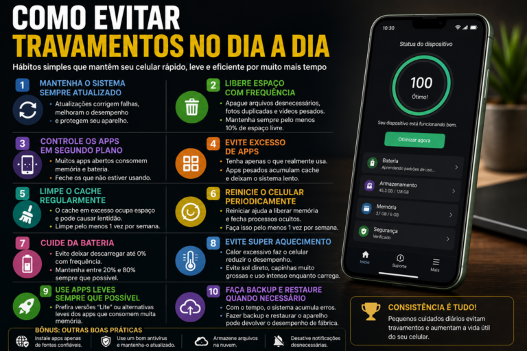 Como evitar travamentos no dia a dia