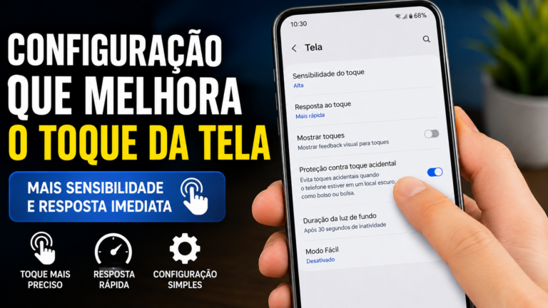 Configuração que melhora o toque da tela