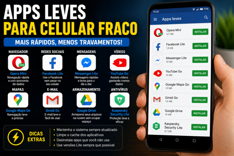 Apps leves para celular fraco