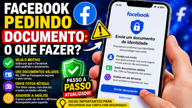 Facebook pedindo documento: o que fazer