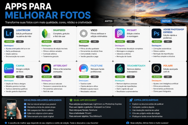 Apps para melhorar fotos
