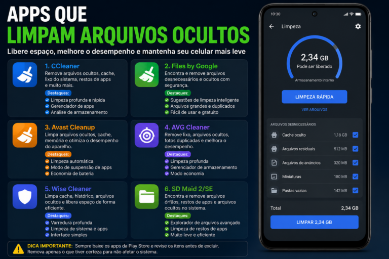 Apps que limpam arquivos ocultos