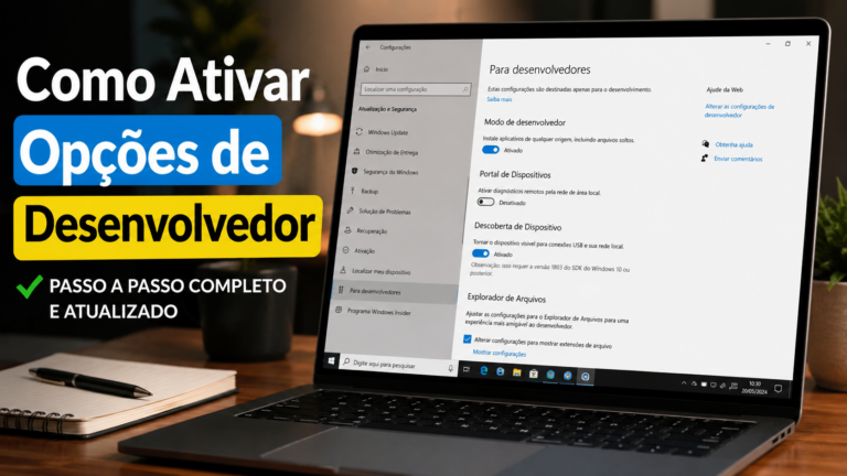 Como ativar opções de desenvolvedor