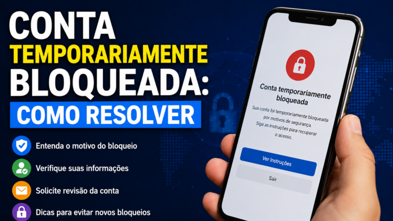 Conta temporariamente bloqueada: como resolver