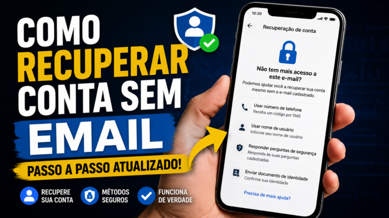 Como recuperar conta sem email