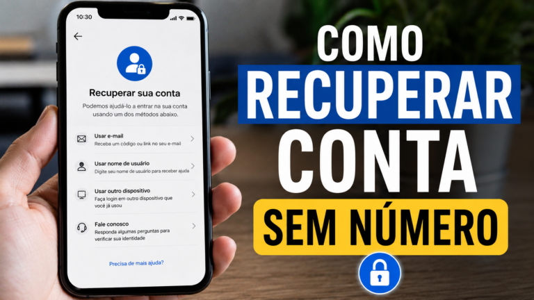Como recuperar conta sem número