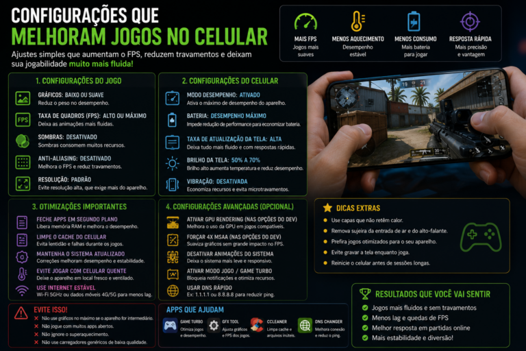Configuração que melhora jogos no celular