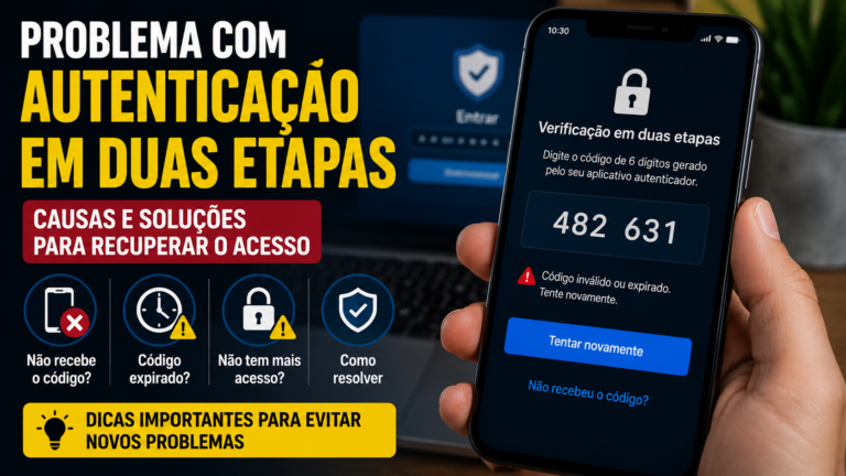 Problema com autenticação em duas etapas