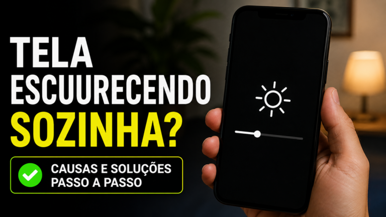 Tela escurecendo sozinha: como resolver