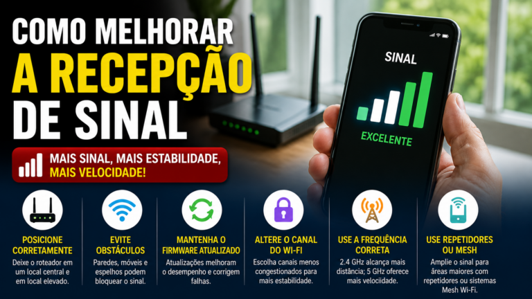 Como melhorar a recepção de sinal