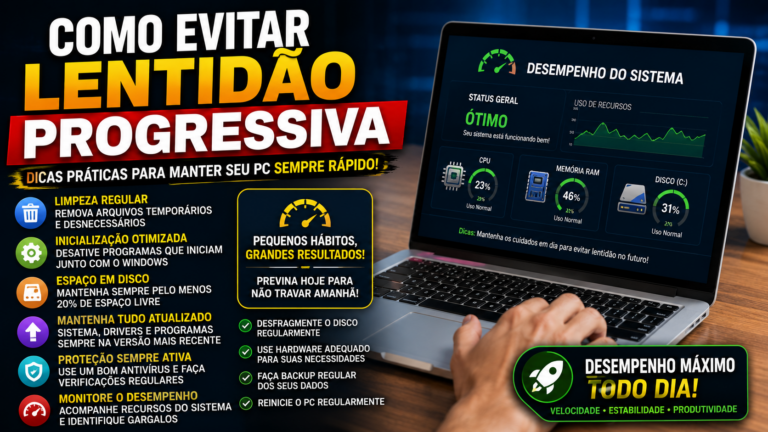 Como evitar lentidão progressiva