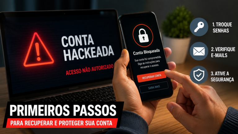 Conta hackeada: primeiros passos