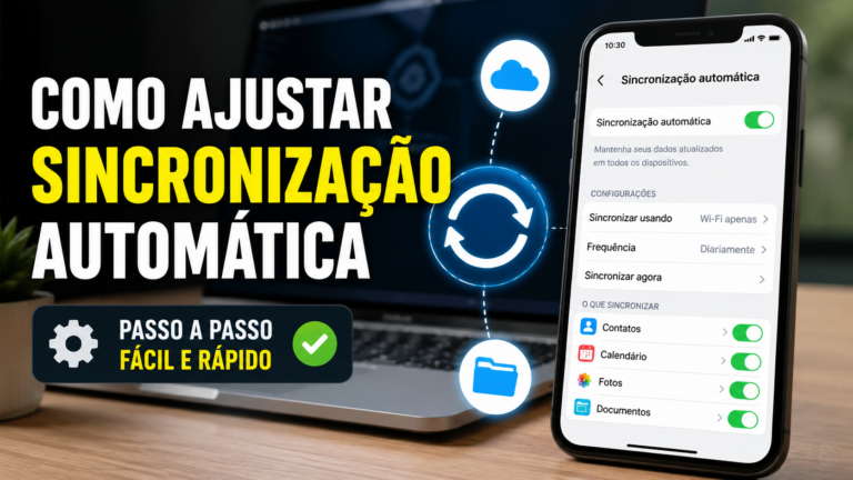 Como ajustar sincronização automática