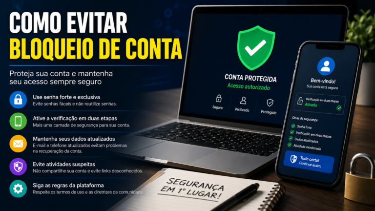Como evitar bloqueio de conta
