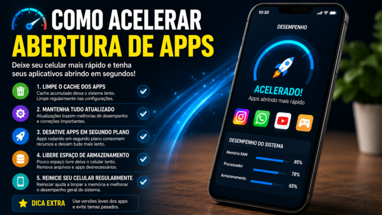Como acelerar abertura de apps