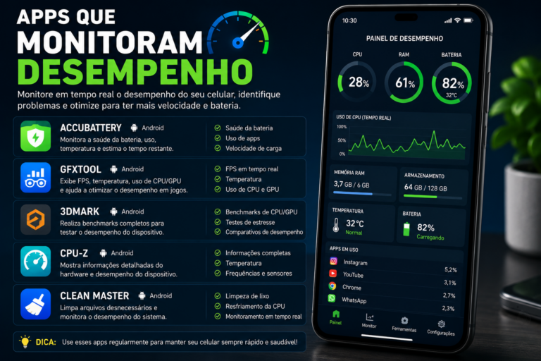 Apps que monitoram desempenho