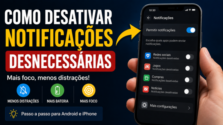 Como desativar notificações desnecessárias