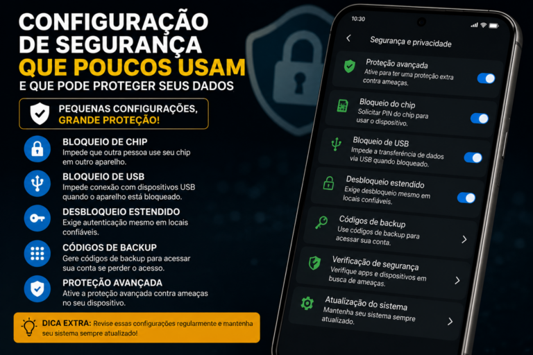 Configuração de segurança que poucos usam