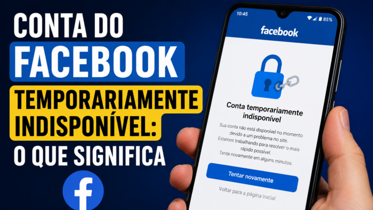 Conta do Facebook temporariamente indisponível: o que significa