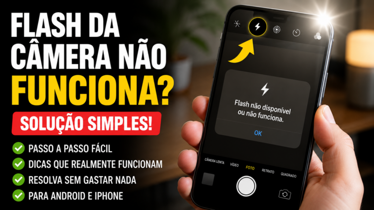 Flash da câmera não funciona: solução simples