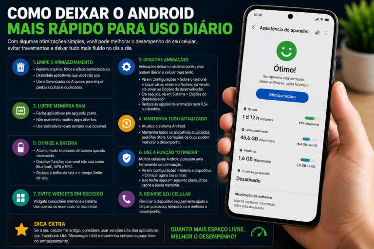 Como deixar o Android mais rápido para uso diário