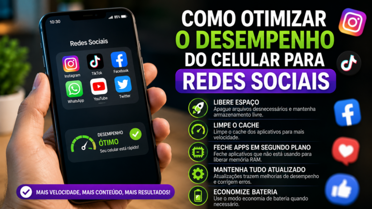 Como otimizar o desempenho do celular para redes sociais